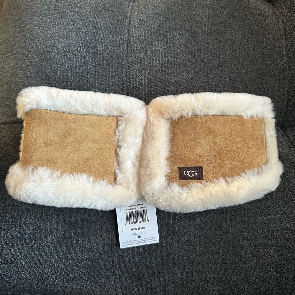 NWT* UGG Sheepskin headband in Chestnut